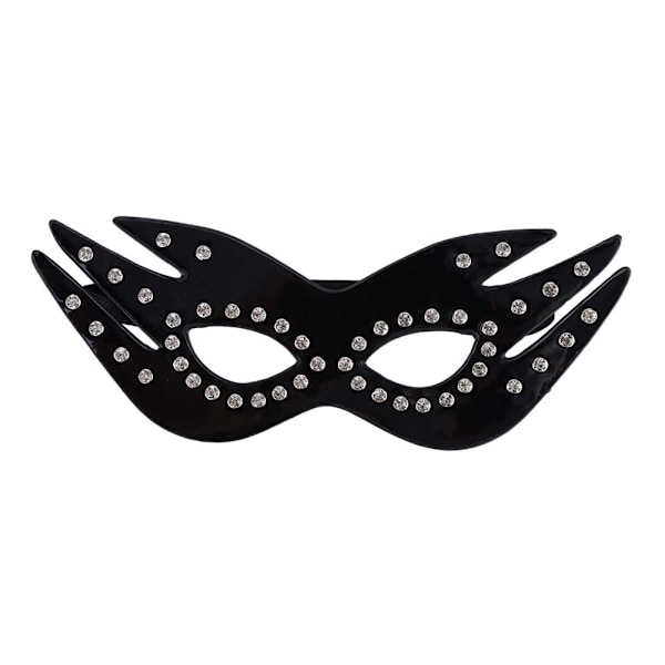 Hieno naamio, koristeltu timanteilla, cosplay-asuun, flirttailuun tarkoitettu silmänaamio, mustat timantit