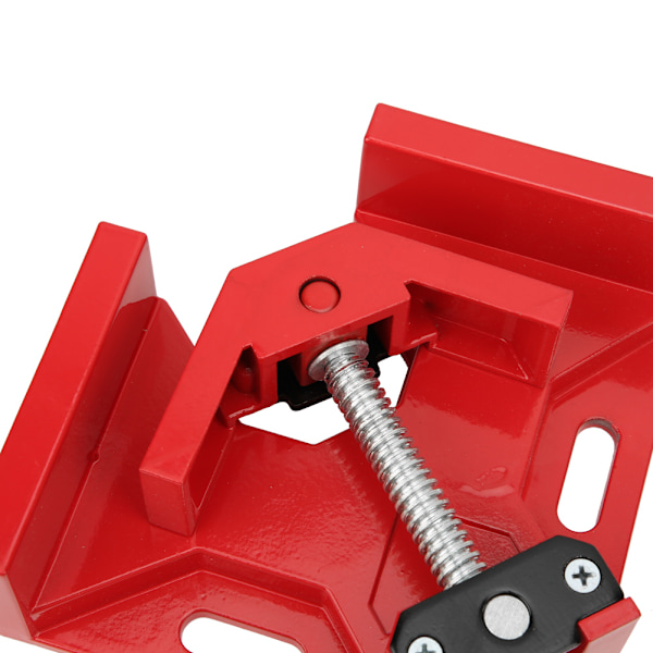 90 Degree Corner Right Angle Clamp T Handle Vice Grip Woodworking Quick Fixture (Red)