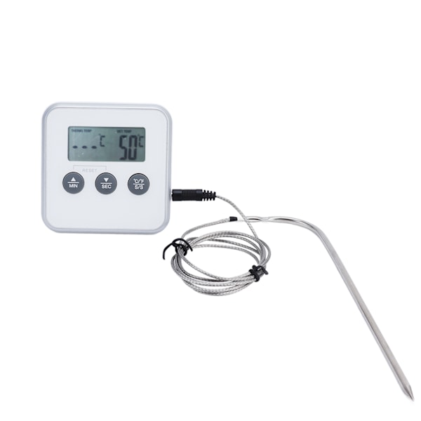 Elektronisk LED-termometer för grillmat, digital termometer för kött och BBQ