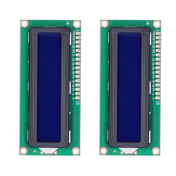 2 kpl Yksipiiri Mikrotietokone Moduuli LCD Näyttö Robotti Tarvikkeet Testi Kehitys DC5V 1602