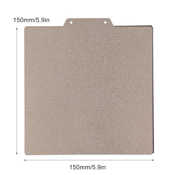 3D Printer Byggeplade 150x150mm Dobbeltsidet PEI Pulverbelagt Magnetisk Fjederstål Fleksibel Printplatform