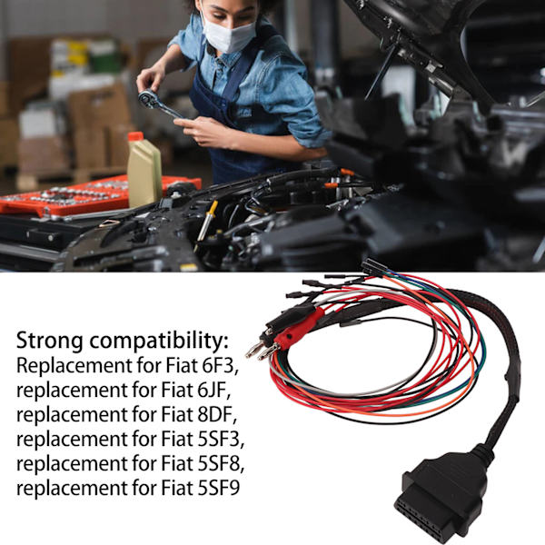 OBD2 Jumper Kabel Bærbar Kraftfuld Breakout Tricore ECU Kabel Programmeringsværktøj Udskiftning Til Fiat 6F3 6JF 8DF 5SF3