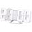 LED ur med alarmfunktion og variabel lysstyrke, 21 cm