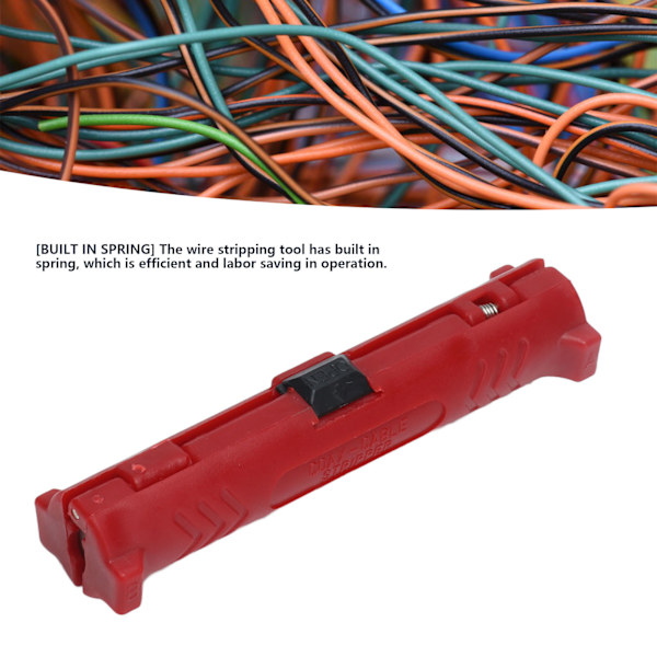 Koaxialkabelavskärare Isolerad Mantelskydd Dubbeländad Hand Ethernet Trådavskärare MT‑1660