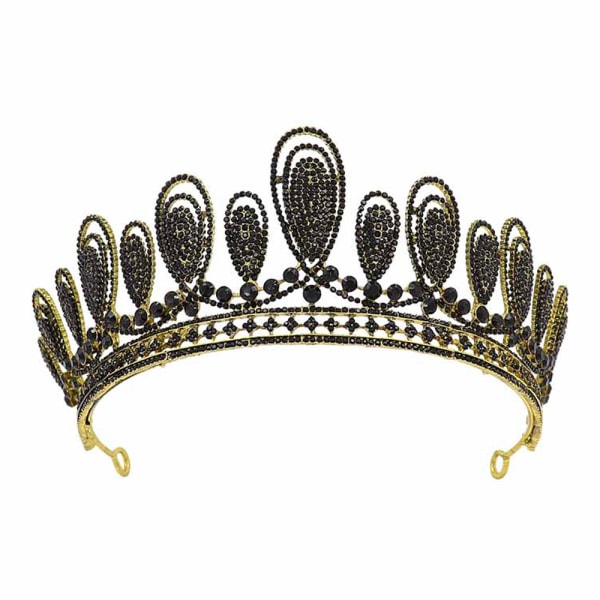 Kroner for kvinner Rhinestone vanndråper Tiara Halloween Headb