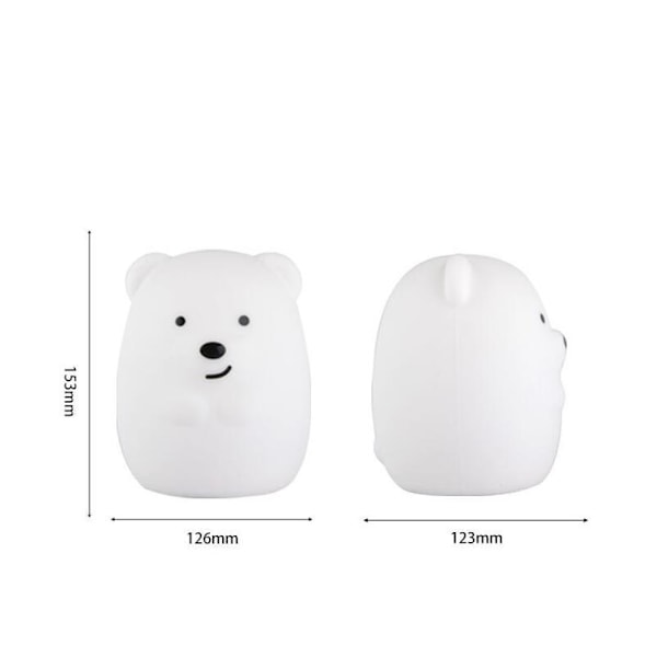 Färgskiftande Lampa för Småbarn, Portabel Handhållen Säker Batteridriven Nattlampa, USB-Laddning Mjukt Ljus vid Läggdags med Fjärrkontroll