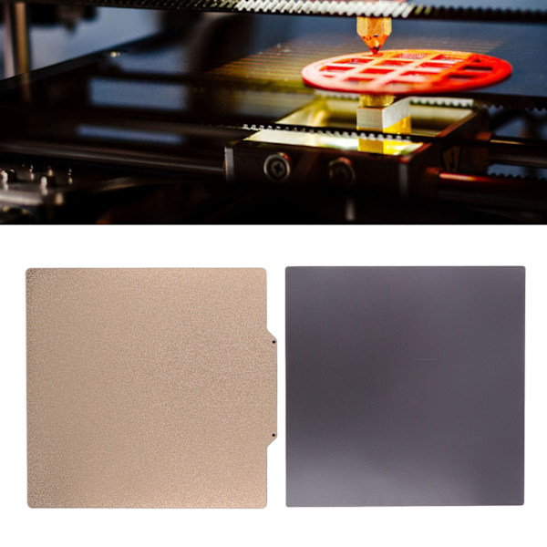 Forårstålstang PET PEI Dobbeltsidet Trykplade Magnetisk Byggeplatform Plade til 3D-printer