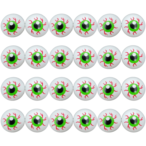 24 stycken Halloween-ögonbollar i plast, läskiga ögonbollar för Halloween