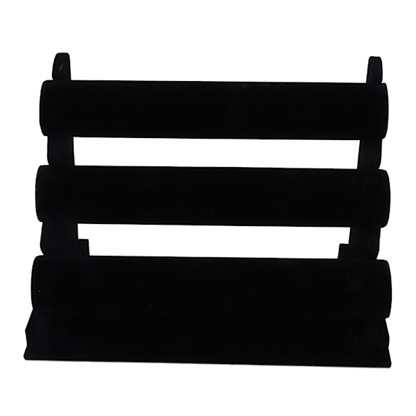 3-lags Ur-Armbånds-Bangle Display Stativ Holder Smykke Opbevaring Organizer (Fløjl)