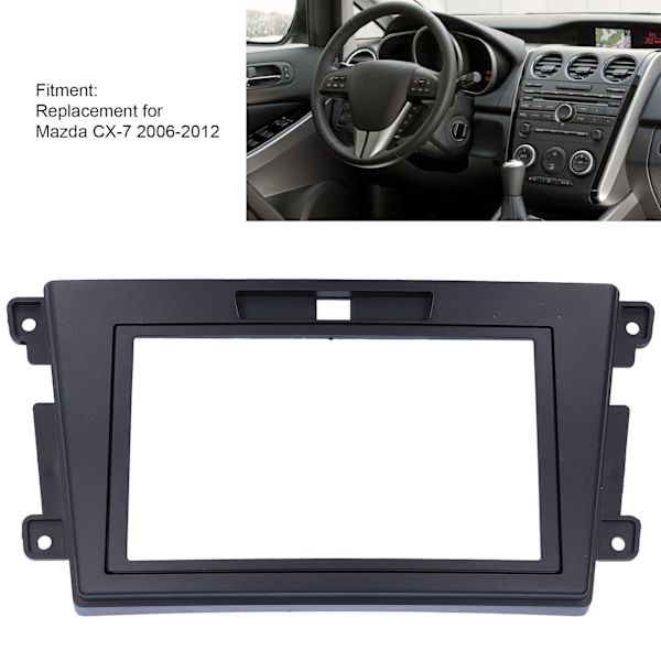 2Din Bilstereo Radio Fascia CD Dashbord Rammeutskifting for Mazda CX‑7 2006‑2012