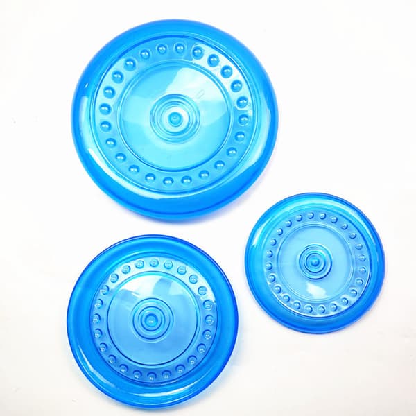 Hundleksak - Frisbee Gummi Hundleksak - Blå, 15.5cm
