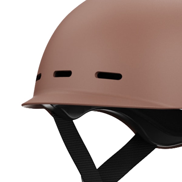 Elcykelhjälm 4 Säsonger Universal Andningsbar Ergonomisk Sommarcykel Säkerhetshjälm för Män Kvinnor Brun