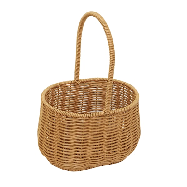 Vintage Väggblomkorg, Hängande Design för Inredning, Grönsaks- och Fruktkorg med Retrohantverk, Förvaringskorgar i Vide för Korrosionsbeständighet