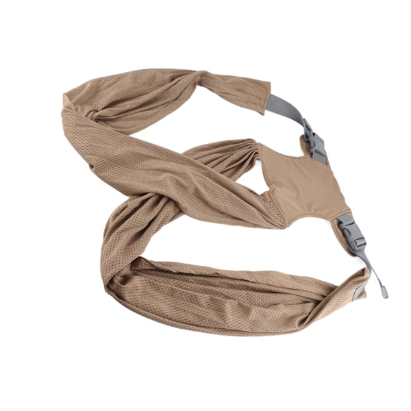 Baby Wrap Bærer til Nyfødt Fri Størrelse Justerbar M-Formet Størrelse Blød Åndbar Mesh Op til 44lbs Baby Bærer Wrap Khaki