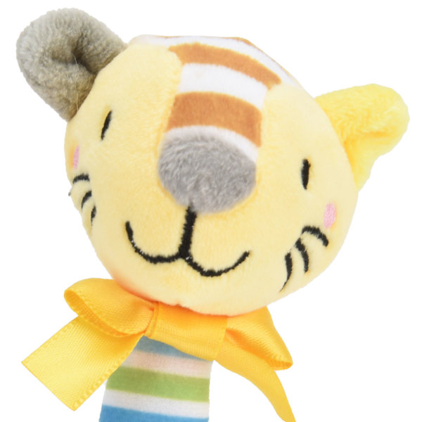 Plush Handskakleksaker för Bebis Mjuka Skakleksaker Skakleksaker för Spädbarn Handgreppsleksaker Djurdocka Gul
