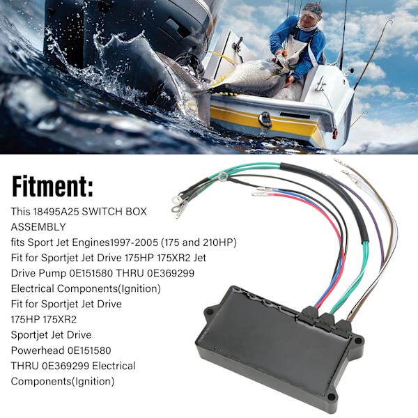 CDI-omkopplingsbox Hög Prestanda Förbättra Tändningseffektivitet 114‑4953‑32 18495A22 för Sport Jetmotorer 175 210HP