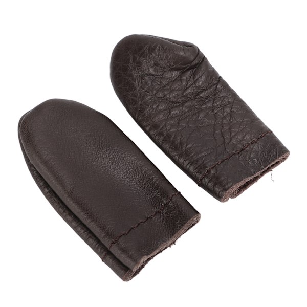10 st Finger Skydd Tumme Pekfinger Tumhatt Läder för Handsy Nälar Hantverk DIY