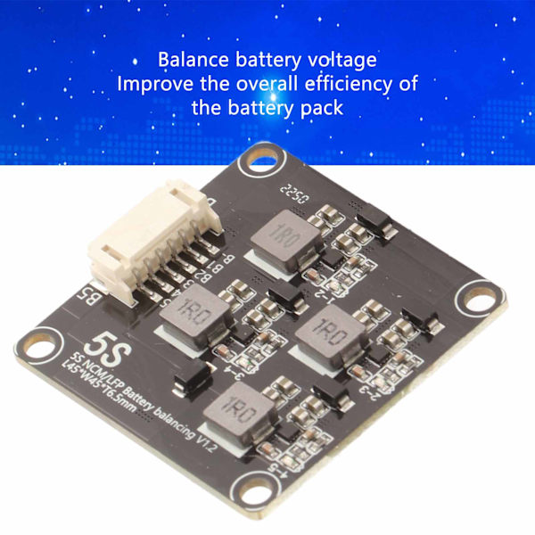 Lithium Batteri Aktiv Udligger Balancemodul Induktans Energi Overførselsplade 2.0V‑4.5V 1.2A5S