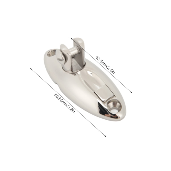 Kiertävä Kiinnitysjalusta 81 X 32mm Veneen Nopea Irrotus Sarana Merialus Jahti 316 Ruostumaton Teräs Yläkansi Sarana