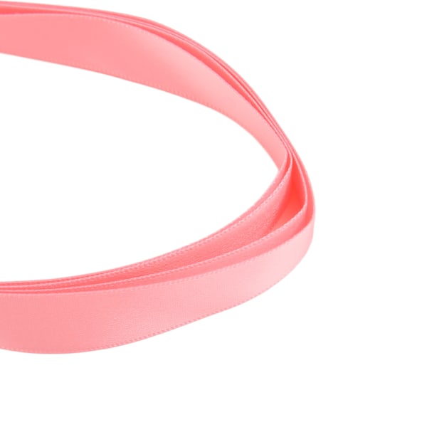 5 Par Silkesband Skosnören Enfärgad 2cm Bred Elegant Slät Satin Skosnören för DIY Hantverksdekoration Rosa