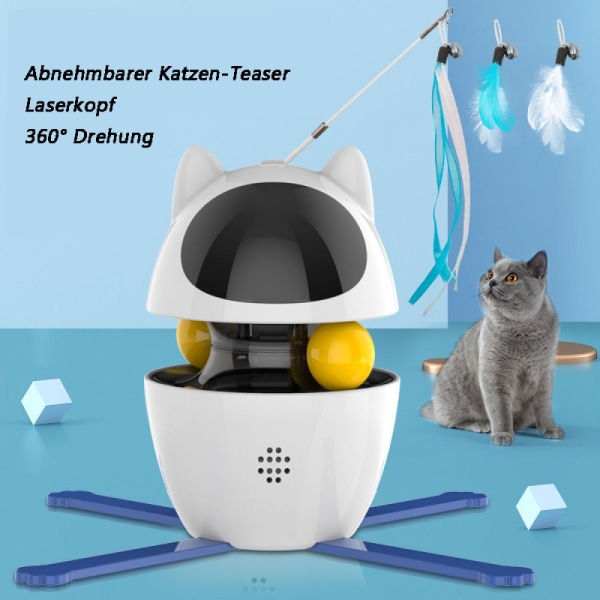 3-in-1 sähköinen kissanlelu – interaktiivinen kissanlelu, joka tarjoaa omatoimisuutta