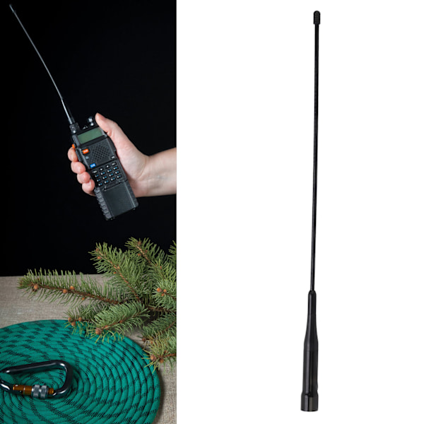 UV Dobbeltfrekvens Antenne 144 MHz 430MHz 50W Høj Gain Walkie Talkie Bilradio Antenne 39cm Længde M Type Interface