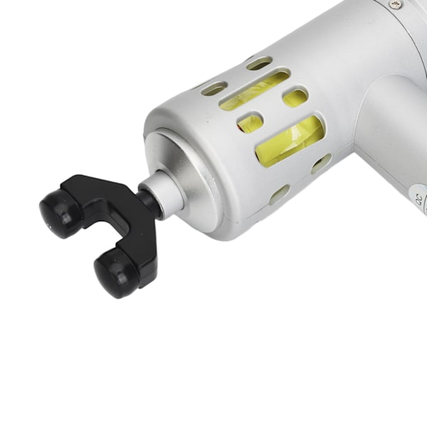 3-i-1 Shockwave Behandlingsmaskin 9 Växlar 2 Funktioner Kiropraktisk Justering Djup Muskelmassager Silver 100‑240V EU-kontakt