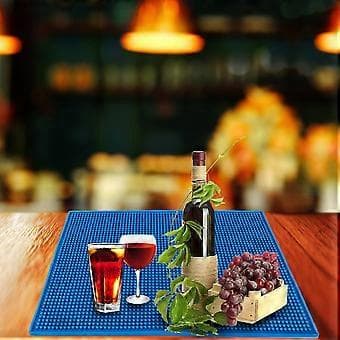 Droppbricka Cocktail Te Kopp Vattentät Köks Service Barmatta (Blå Stor Typ)