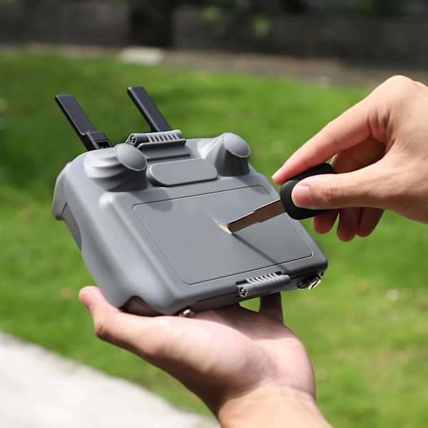 Drone Fjärrkontroll Solskydd med 2 Roterbara Paneler Drönarskydd Solskärm för Mini 4 Pro Air 3