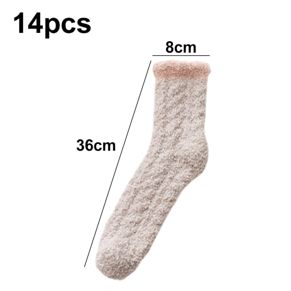 Lämmin pehmeä Pehmo Tohvelisukat Fluffy Microfiber Socks Weatherpro