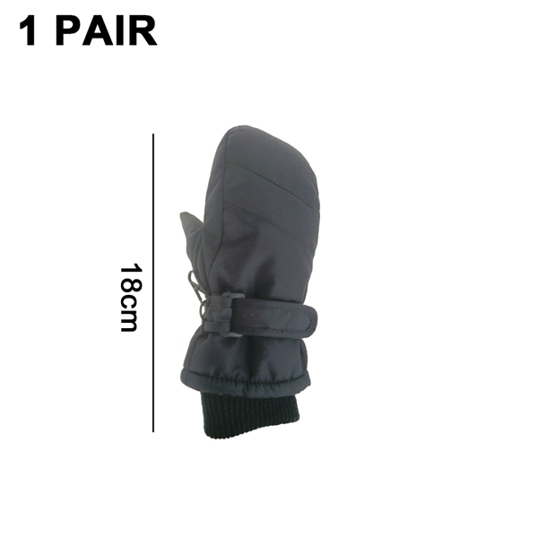 Vinter Skihandsker Sort Universal Fingerhandsker Håndmalet Monokrom Black