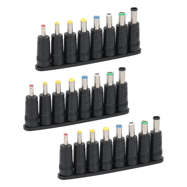 Multifunksjonell DC-plugg Universalt Adaptersystem, Strømomformer med USB til DC-ladekabel for smarttelefoner LED-lys barbermaskiner, Utskiftbar