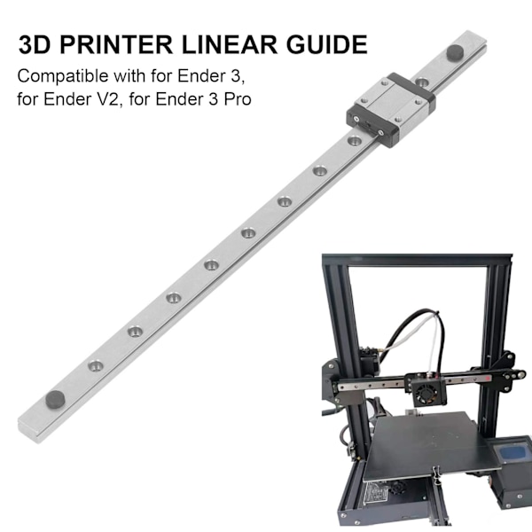 3D-skrivarlinjär skena Uppgraderad X-axel linjär skena för Ender 3 V2 3Pro 310mm