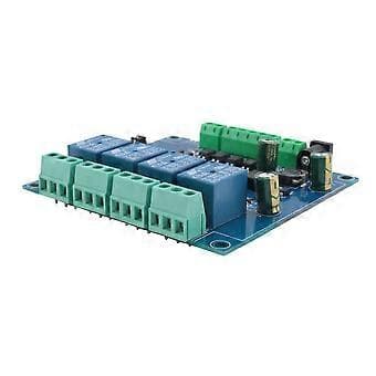 Modbus Rtu 4 Ch Relæmodul Input 485 Ttl Uart Kommunikation 4-Kanals Input 7-24V Relæmodul