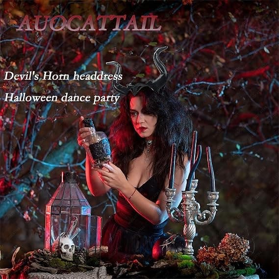 Halloween djevelhorn, kostymehodeplagg med magisk pannebånd