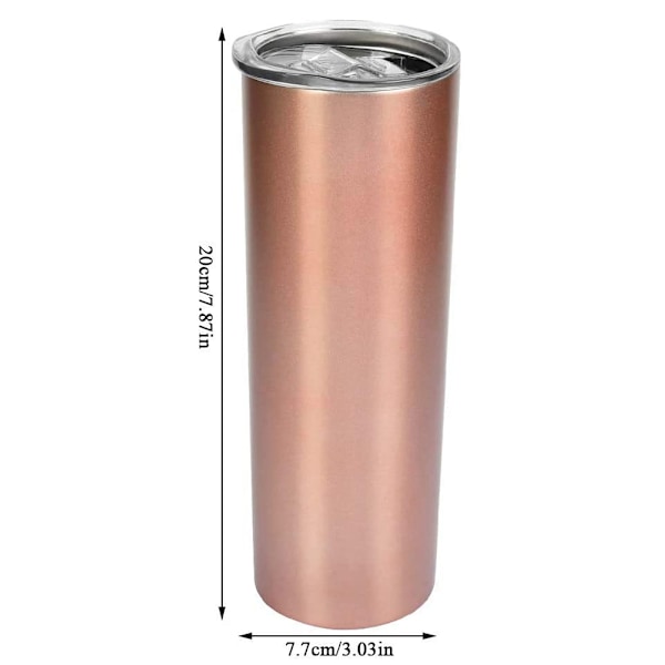 Uppgradera Din Vätskebalans, Ersättningslock för 590 ml Smala Tumblers, med Vakuumisolering för Förlängd Temperaturbevaring, och Enkelt Grepp