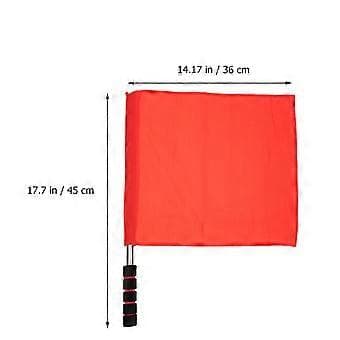 2 stk. Match Command Flag Trafiksignalflag Dommer Advarselssignalflag