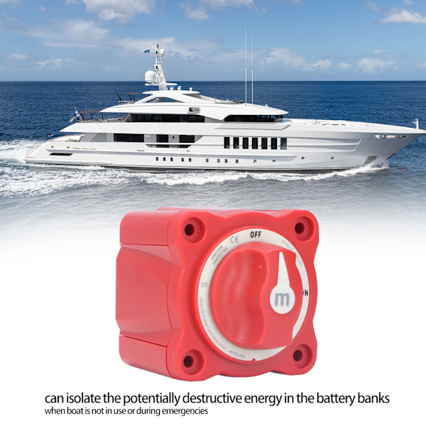 300A Batteriswitch Mini Enkelt Slings Batterivalsare för Yachter Husbilar Modifierade Bilar Marin