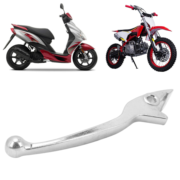 Scooter Hydraulic Disc Brake Lever Upper Aluminum Silver Replacement for Taotao 110cc Dirt BikeLeft