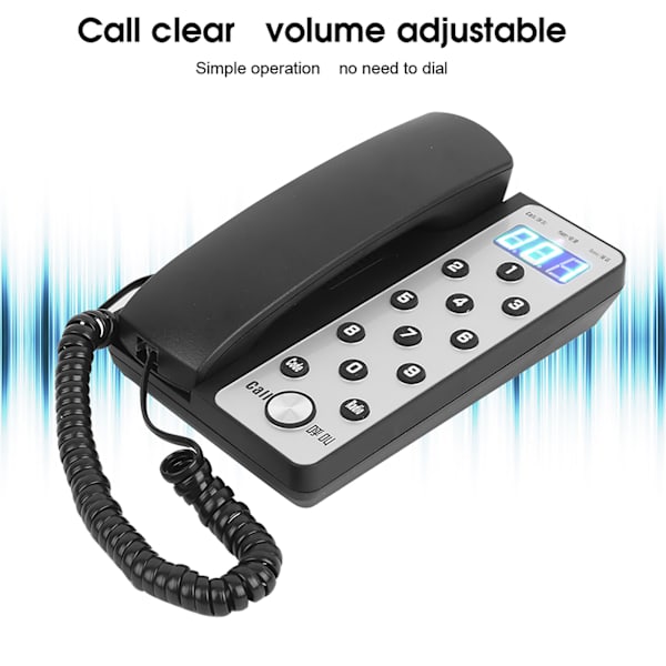 Par Internt Telefontrådlöst Röst-Intercom Samtal för Byggnad Kontor AC100V240V (Amerikansk Kontakt)