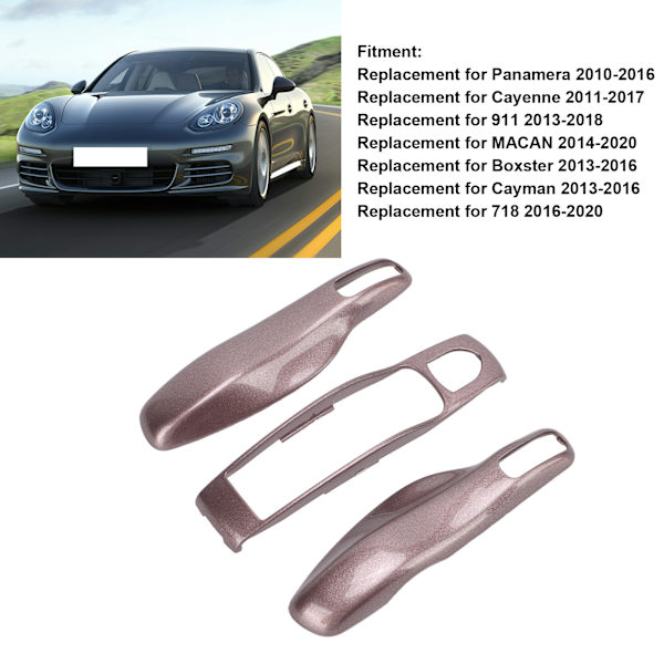 Nyckelskyddsöverdrag för Panamera Cayenne MACAN Boxster Cayman 911 718 Rosa