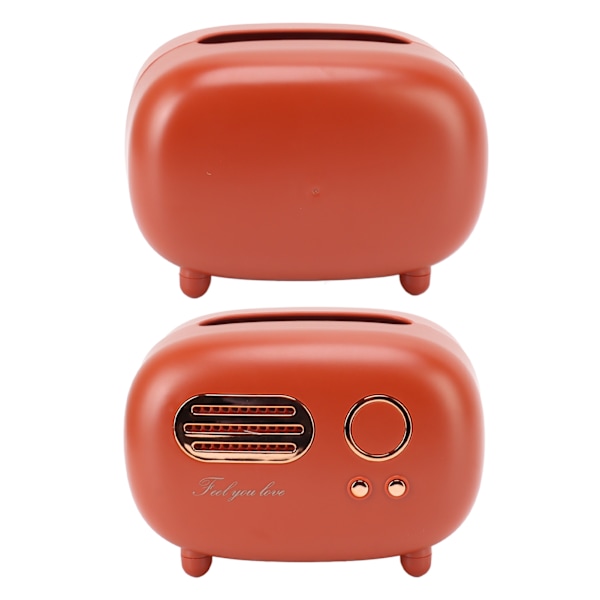 Praktisk Dekorativ Servettbox, Retro Radio Design för Exklusiva Hotell, Barer, Kaféer, Bekväm Placering Säkerställer Enkel Åtkomst, Lätt att Använda