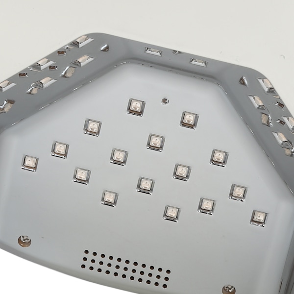 96W Nagel torkare Laddningsbar LED Sensor Snabbhärdande Nagellampa Gradient Lila 100~240V EU-kontakt