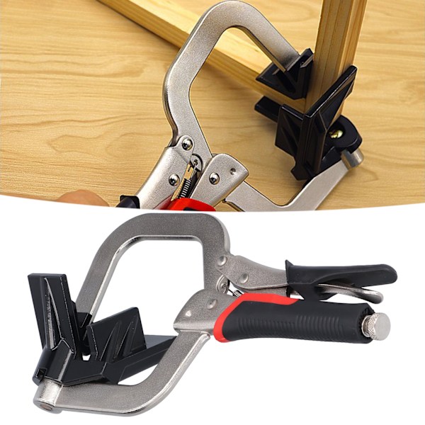 Hjørneclamp Nøjagtig Positionering Skridsikker Håndtag Nem Betjening Baffel Design 90 Graders Retvinklet Clamp