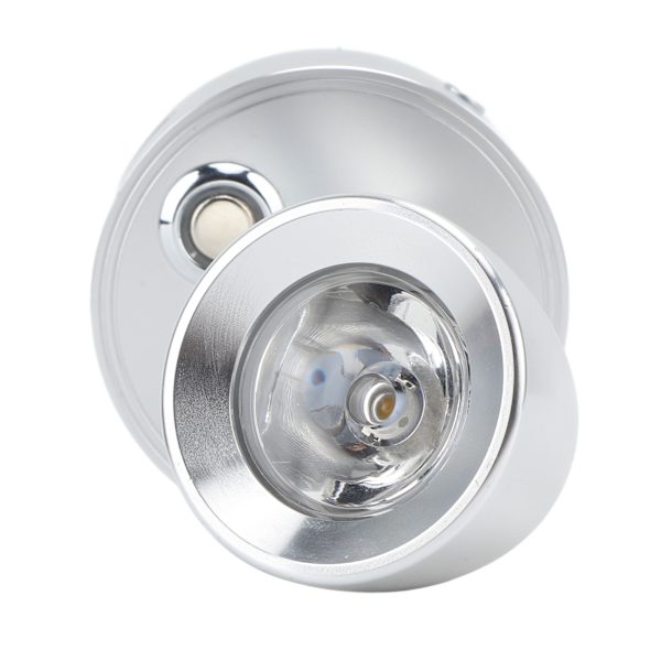 RV Læselampe LED Indendørs Sengelampe Båd Yacht USB Genopladelig Justerbar Berøringslampe T DC12 til 24V Sølv
