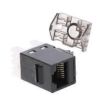 RJ45 Cat6 Keystone Jacks Slim Profil 2-pakning, Ethernet Punch Down Keystone Jack-adapter