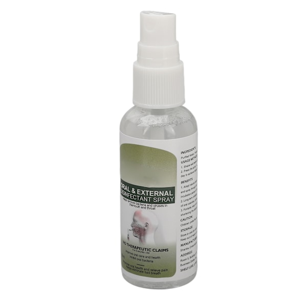 2 st Munspray 60ml Tandköttsreparation Lindrar Torr & Klåda i Munnen Minskar Dålig Andedräkt Munspray
