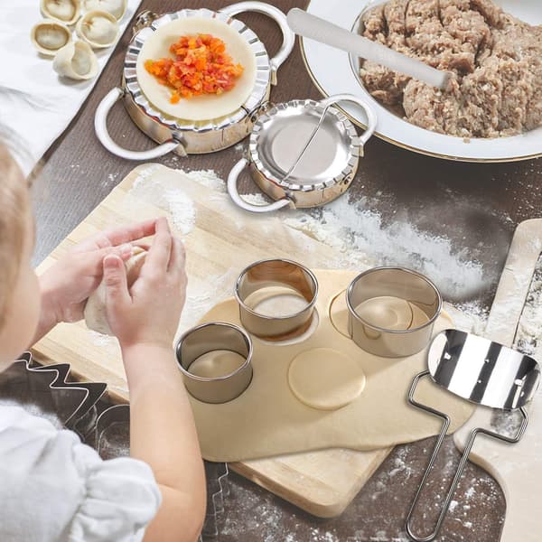 Sertifisert matsikker stål dobbelvalset tertering, solid konstruksjon for uovertruffen holdbarhet, non-stick metall rund ring for problemfri baking