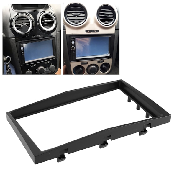 2Din Senterkontroll Audio Fascia Navigasjonsramme Passer for Opel Vectra/ Astra/ Zafira 2006-Svart