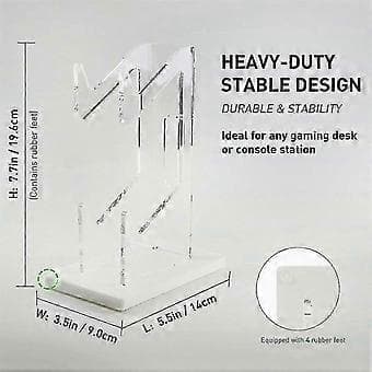 Akryl Dobbeltlags Display Stand til Switch Pro og Joystick Controllere